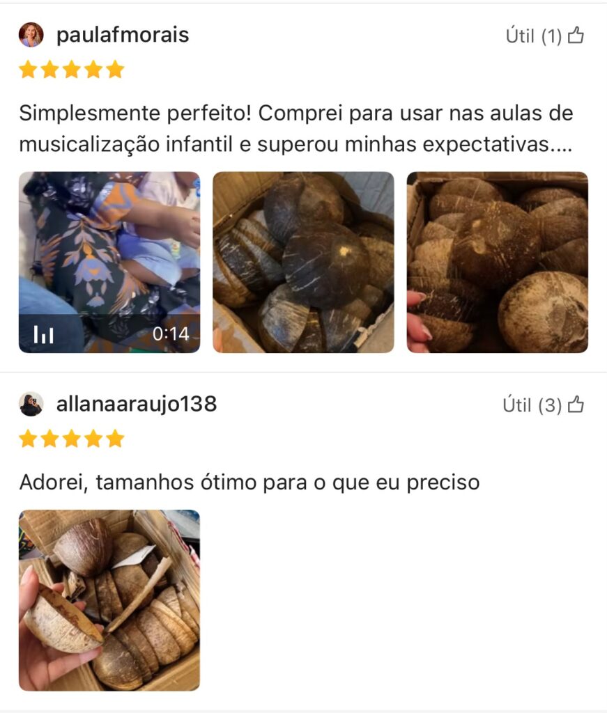 casca de coco seca