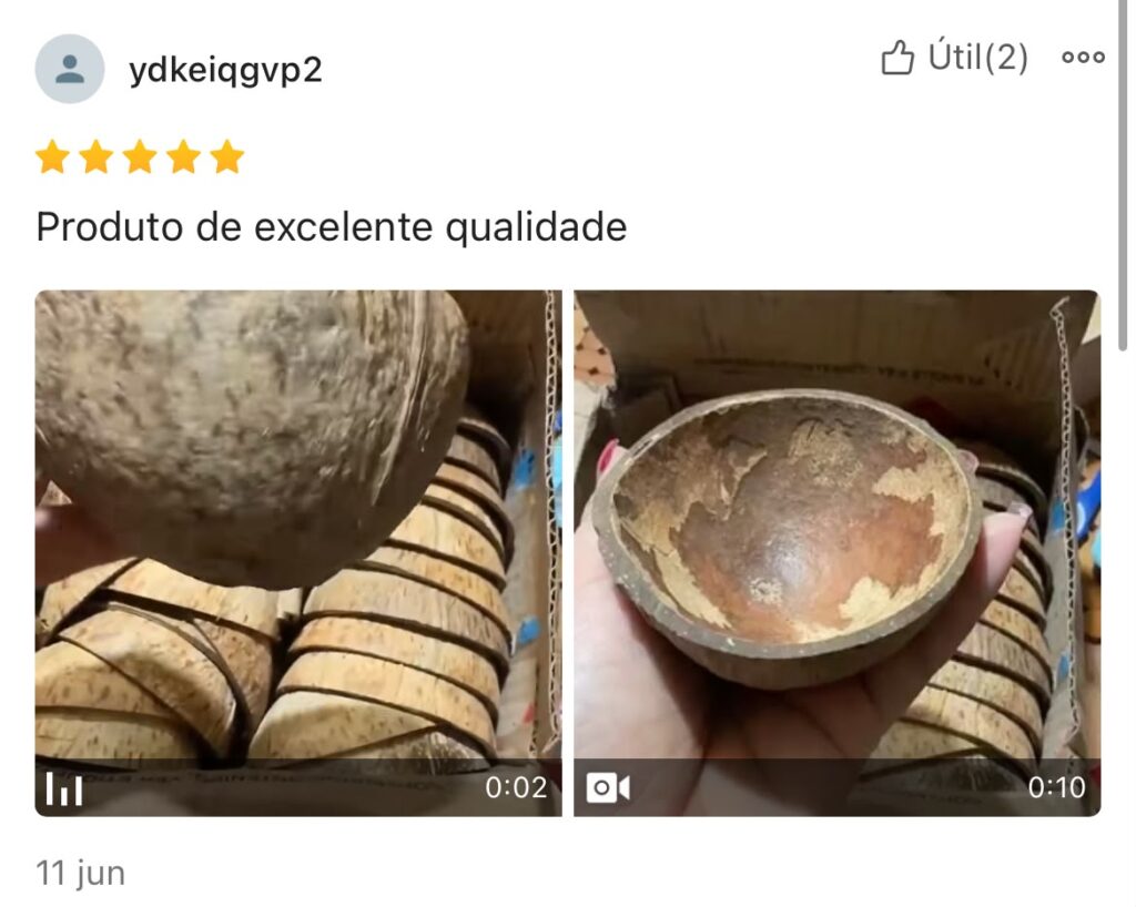 casca de coco seca