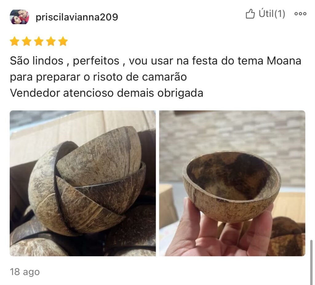 casca de coco seca