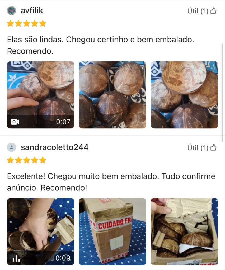 casca de coco seca